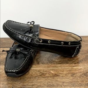 Clarks artisan patent leather loafers